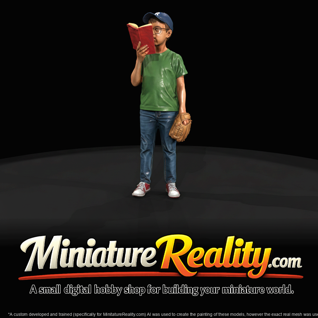 painted resin/3D-printed miniature (digital concept )