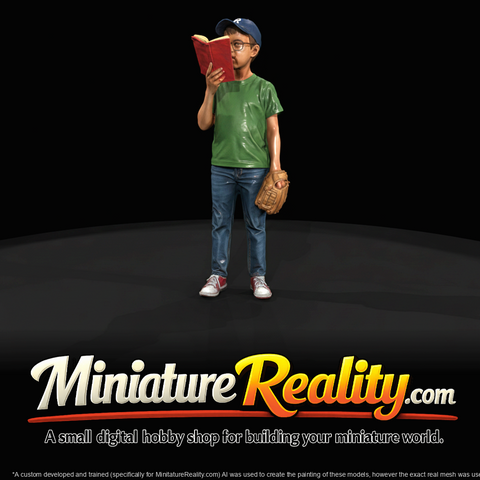 painted resin/3D-printed miniature (digital concept )