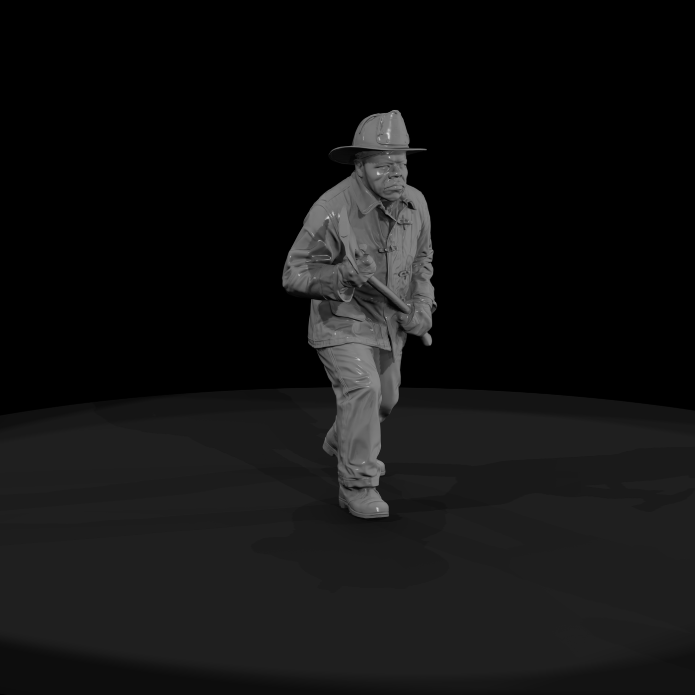 1950s Fireman with Ax