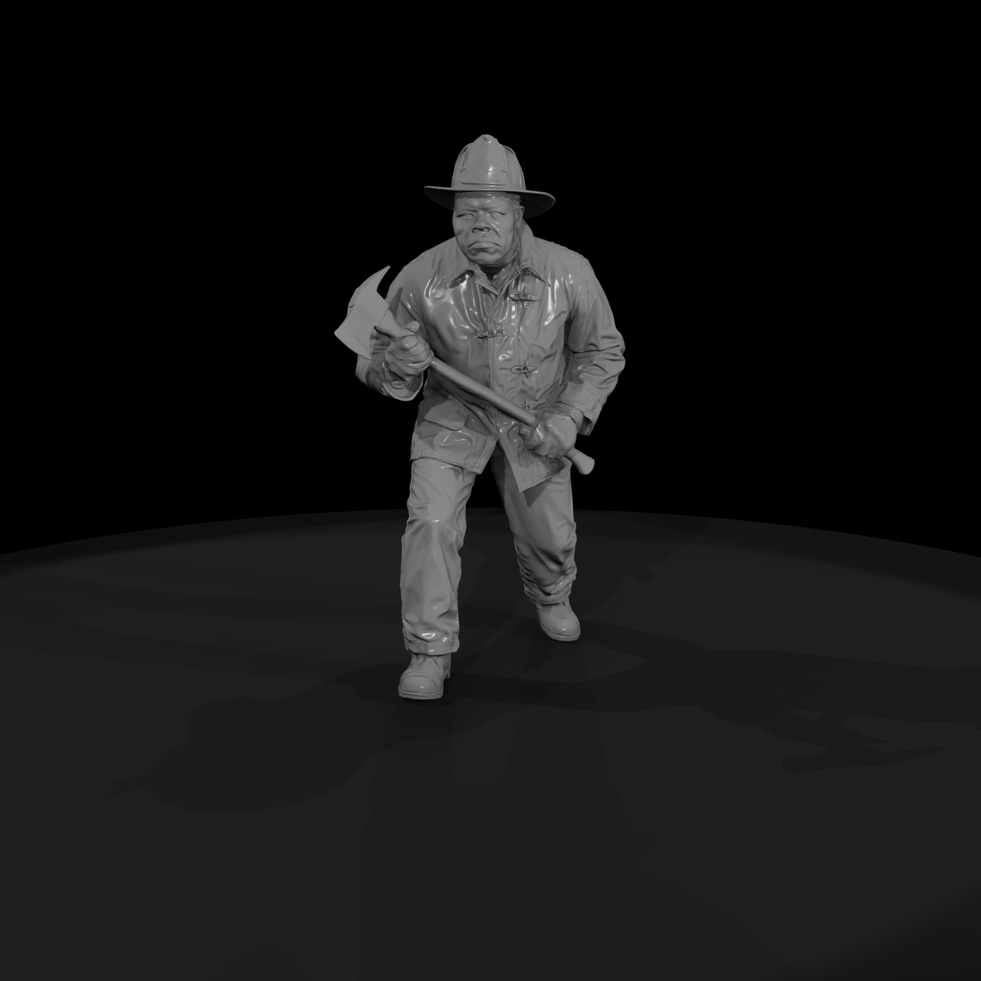 1950s Fireman with Ax