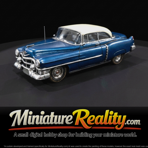 1953 Cadillac Coupe de Ville (1950s) — full-size American luxury hardtop, chrome and fins