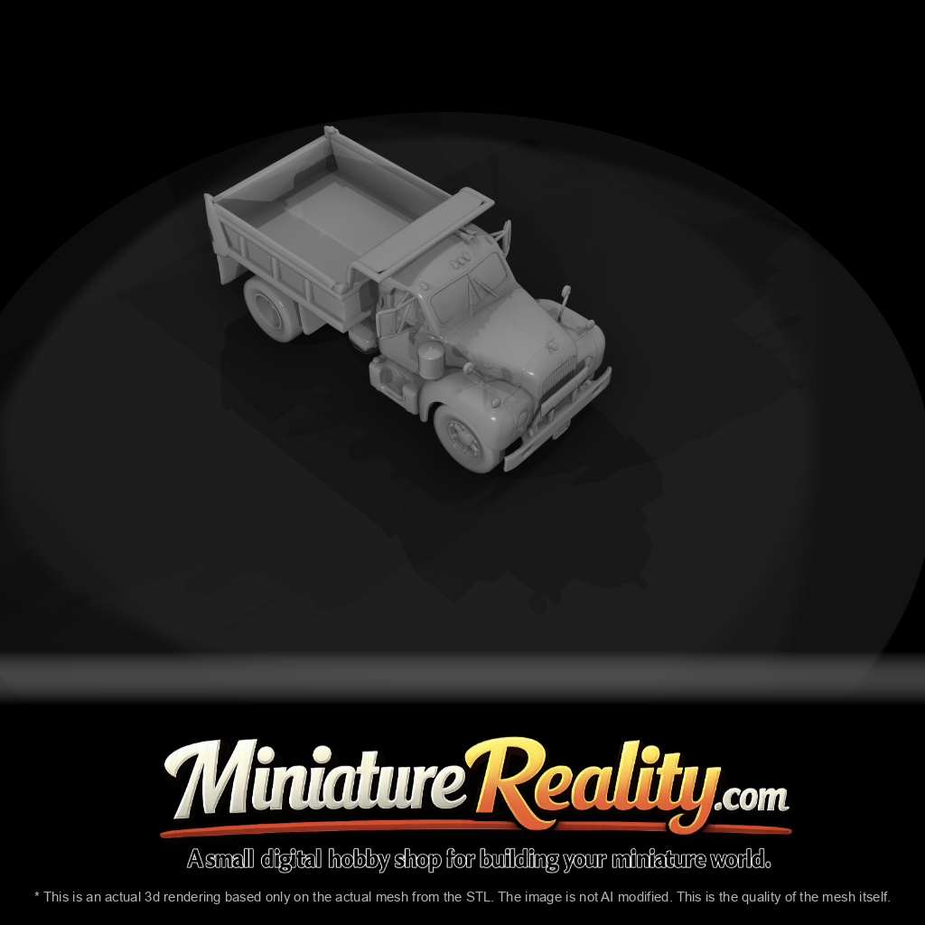 1955 Mack dump truck (1950s) — cab-over-engine, weathered and rusted working condition