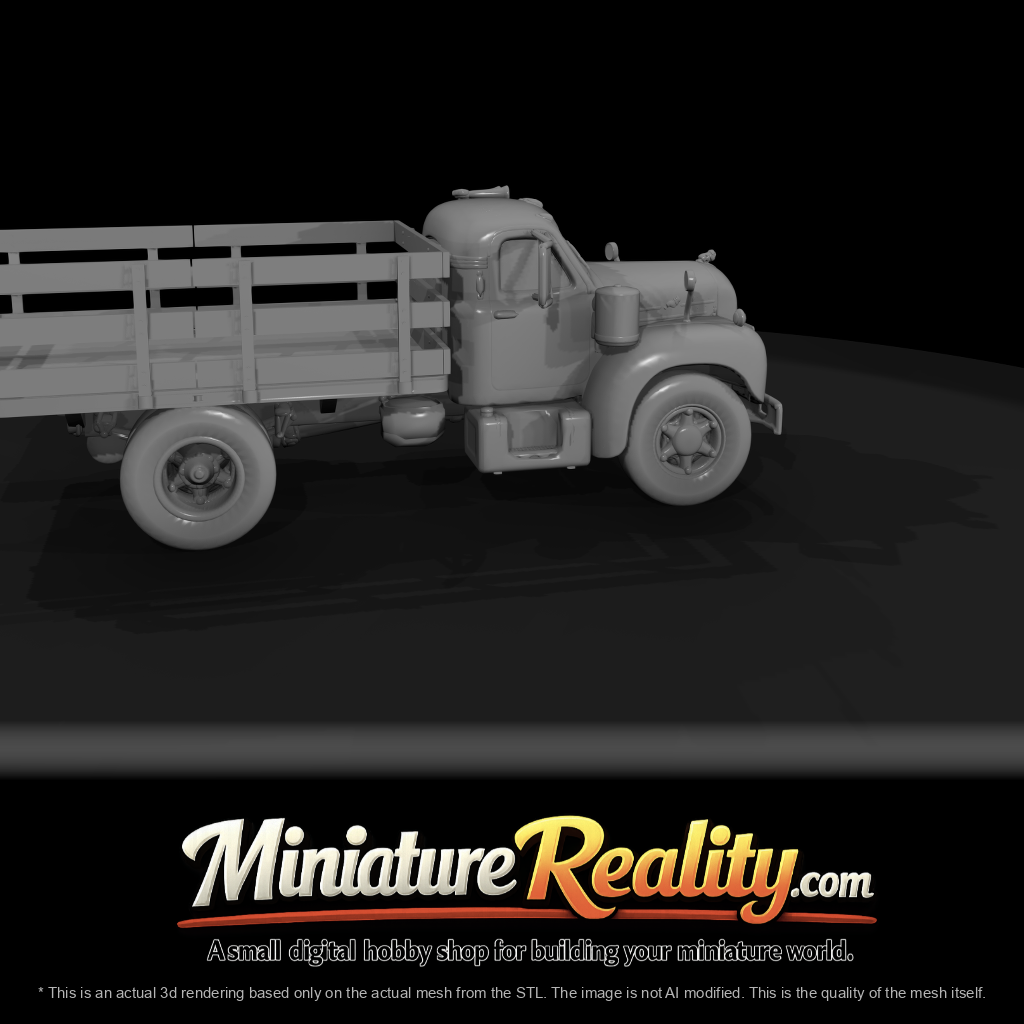 1955 Mack stake-side truck (1950s) — wooden stake bed, medium-duty American commercial