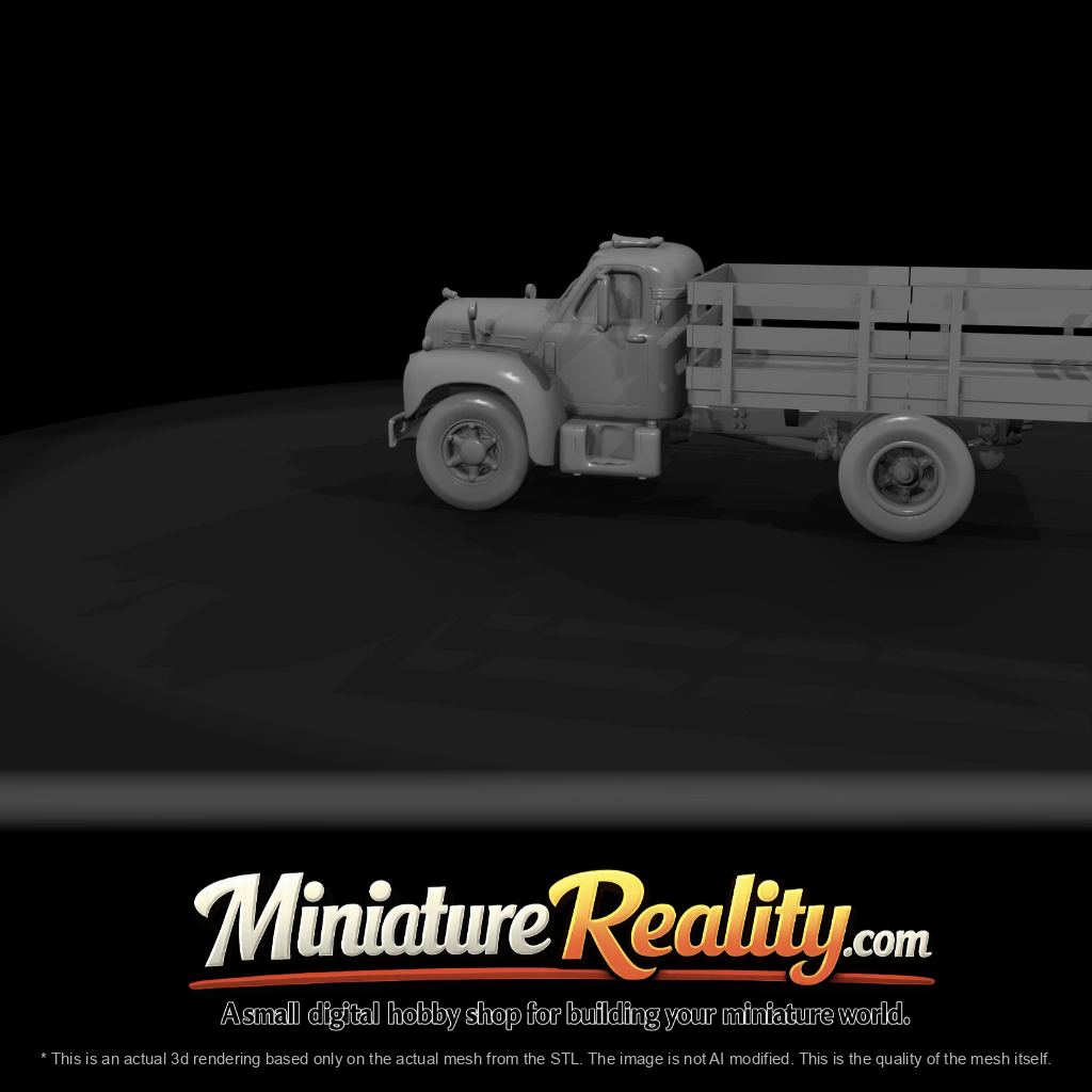 1955 Mack stake-side truck (1950s) — wooden stake bed, medium-duty American commercial