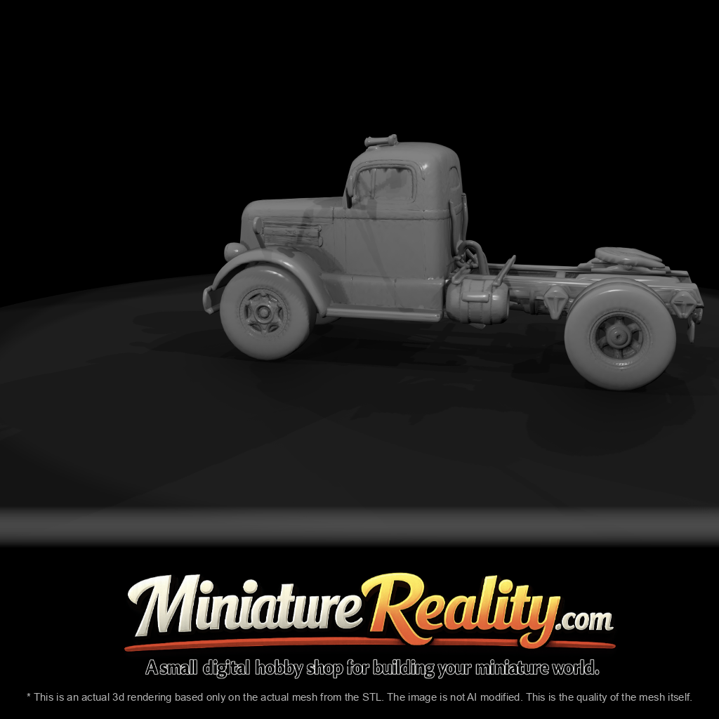 1955 White two-axle semi-tractor (1950s) — American trucking era, classic chrome hood