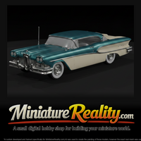 1958 Edsel Corsair miniature, three-quarter view — thumbnail 1