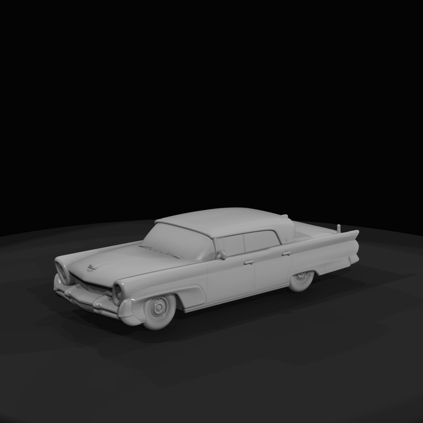 1958 Lincoln Continental Mark III (1950s) — silver, full-size American prestige hardtop