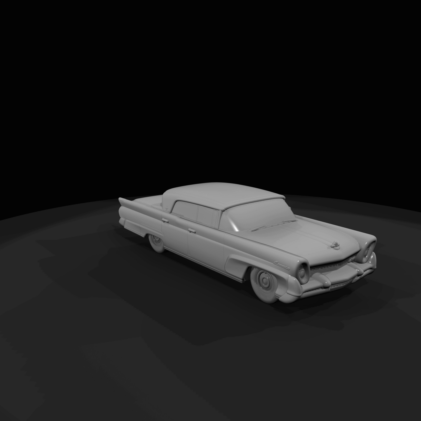 1958 Lincoln Continental Mark III (1950s) — silver, full-size American prestige hardtop