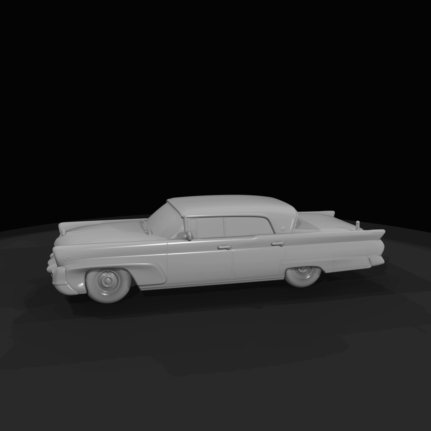 1958 Lincoln Continental Mark III (1950s) — silver, full-size American prestige hardtop