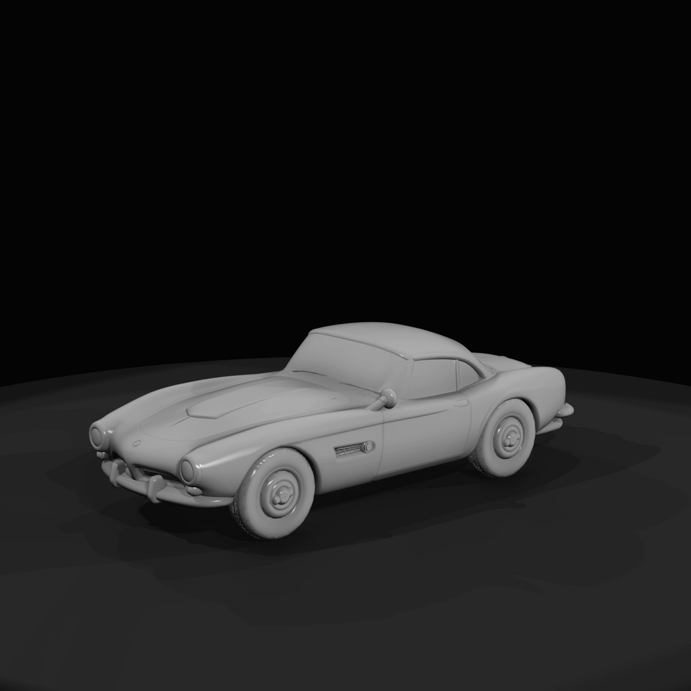 1959 BMW 507 roadster coupe (1950s) — cream, German sports car, rare aluminum body