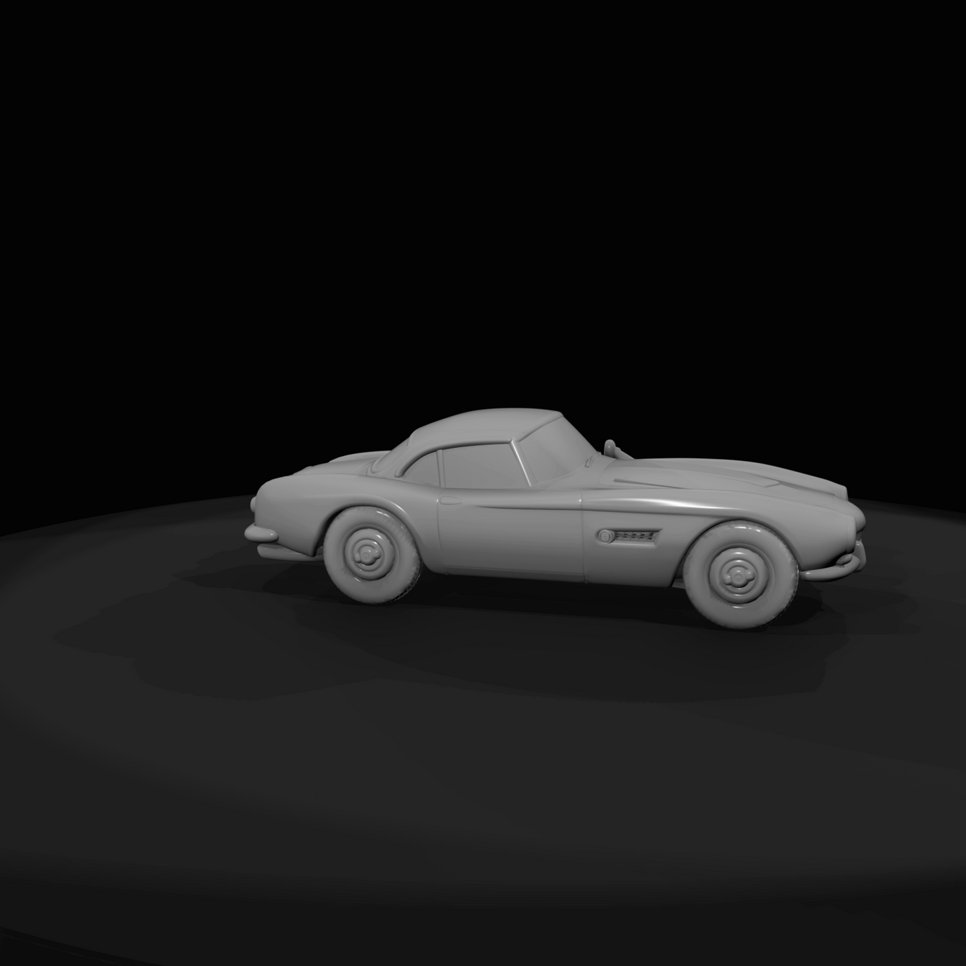 1959 BMW 507 roadster coupe (1950s) — cream, German sports car, rare aluminum body