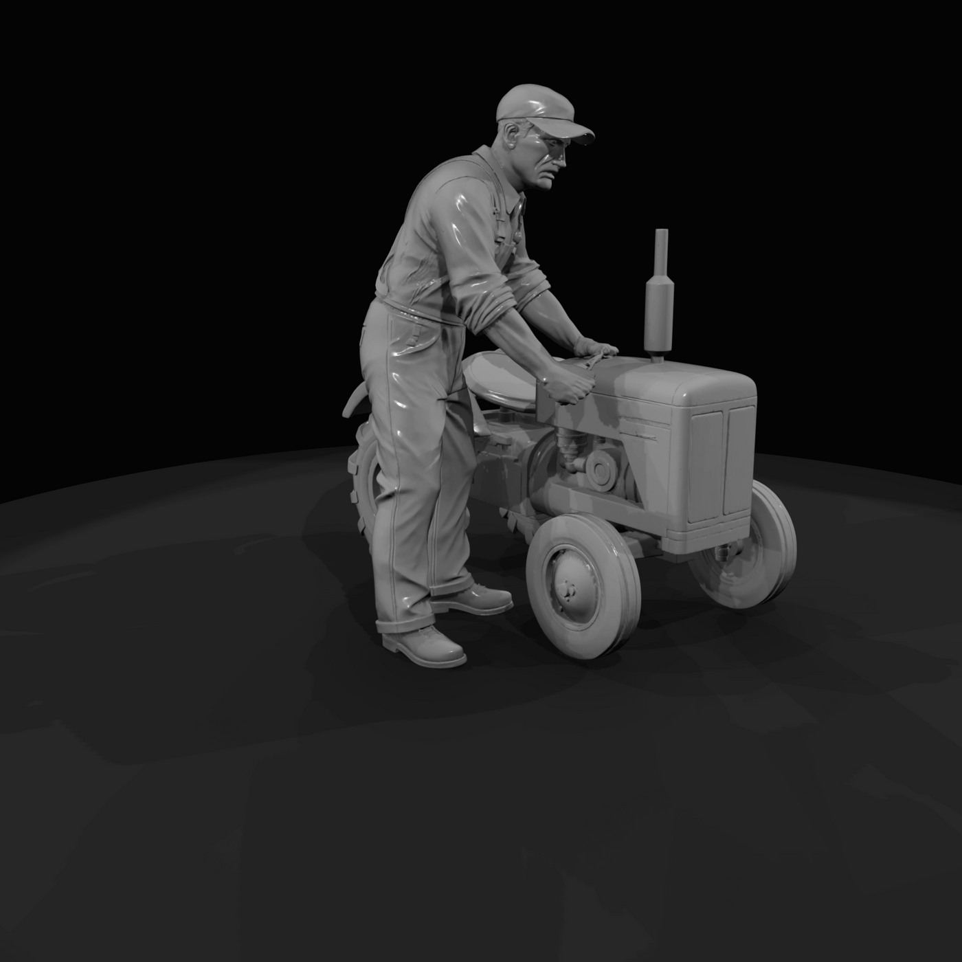 1960's Farm People Farm Mechanic (1960s)