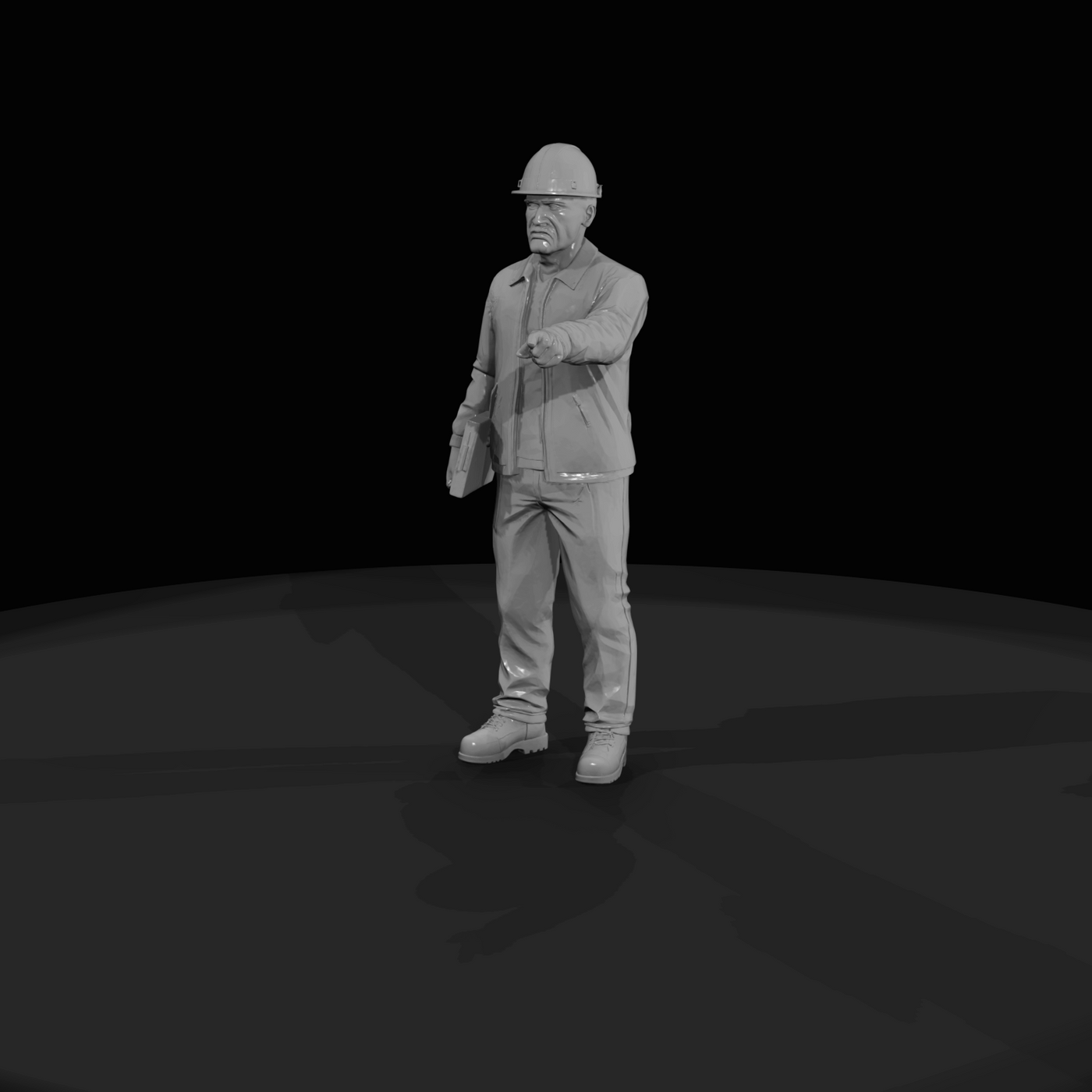 Construction Worker Figure (1960s) — 1960's Road Foreman