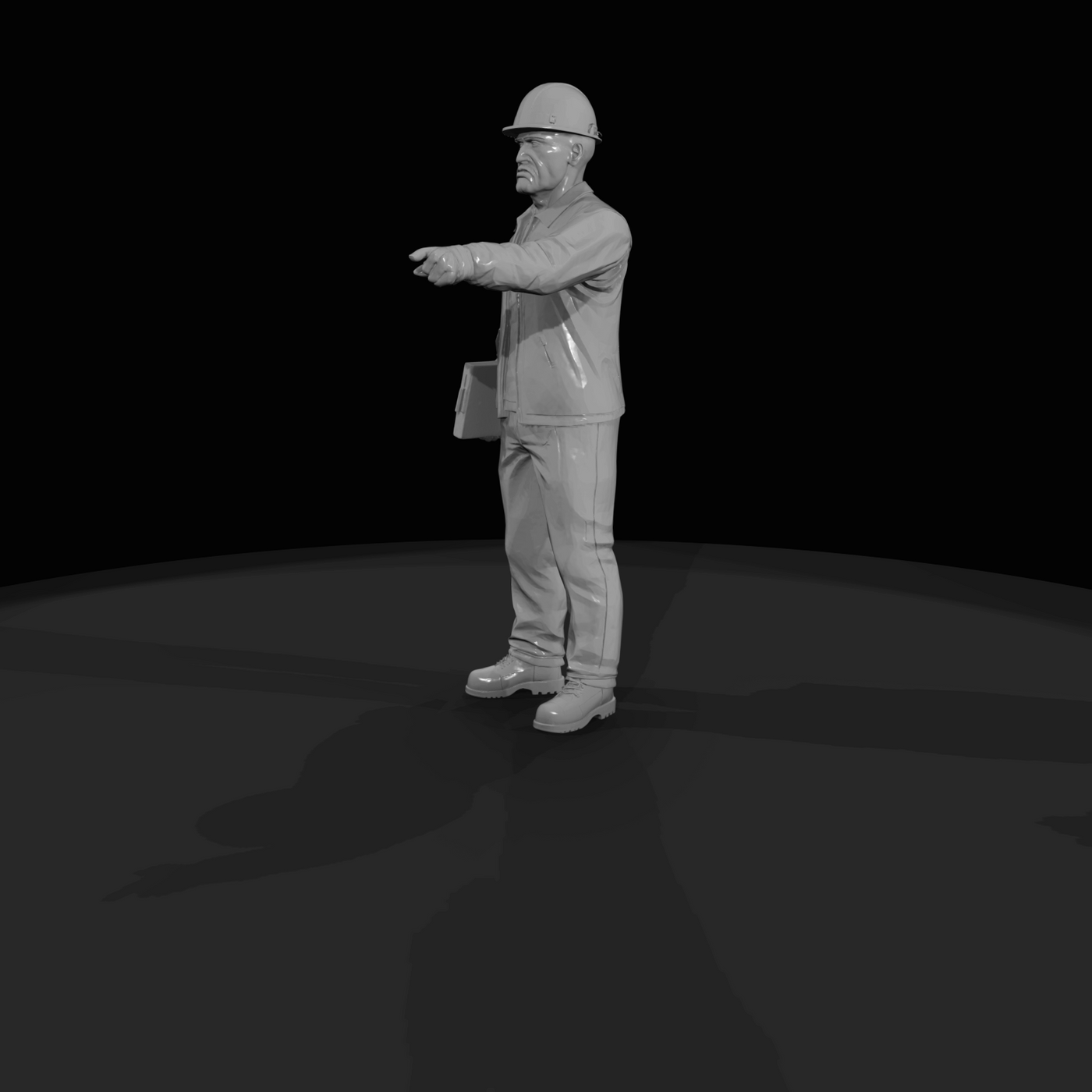 Construction Worker Figure (1960s) — 1960's Road Foreman