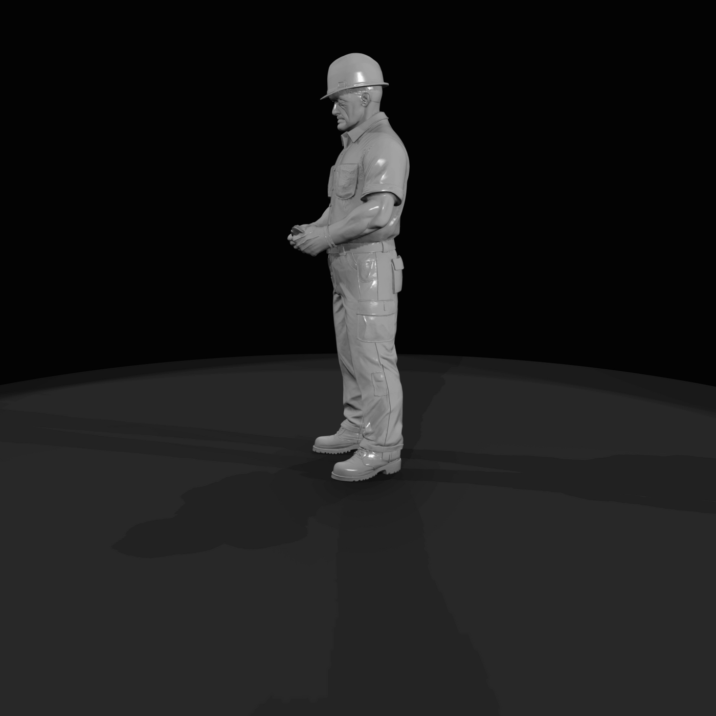 Construction Worker Figure (1960s) — 1960s ROAD Jackhammer operator