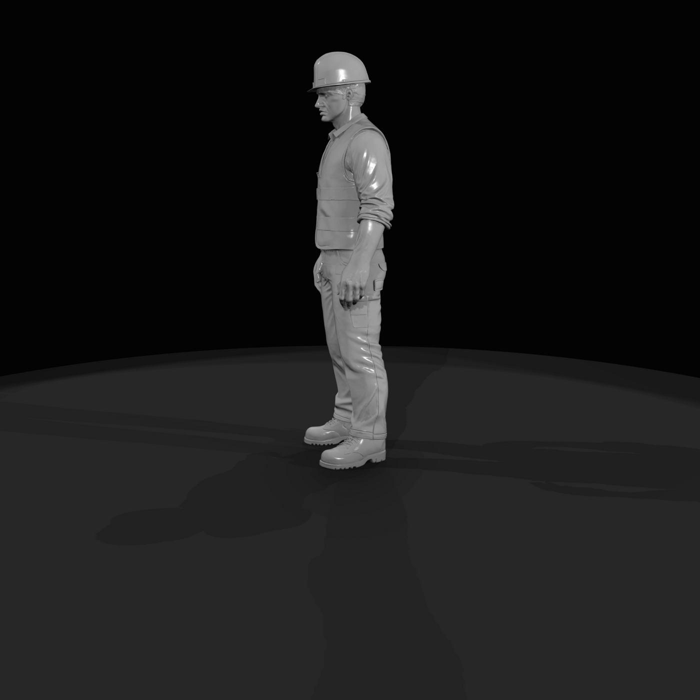 Construction Worker Figure (1960s) — 1960s ROAD Laborer