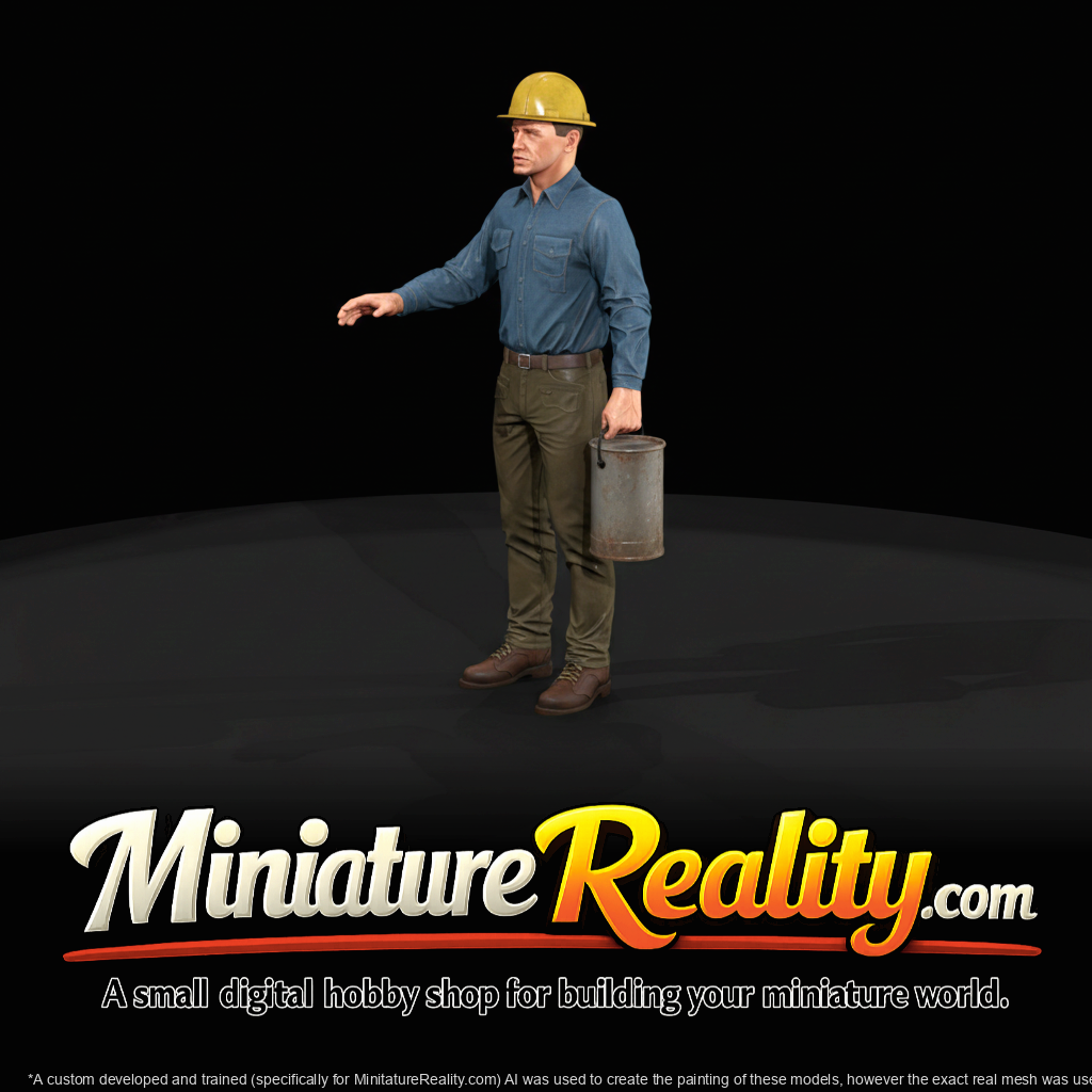 Construction Worker Figure (1960s) — 1960's Road Pipe Layer