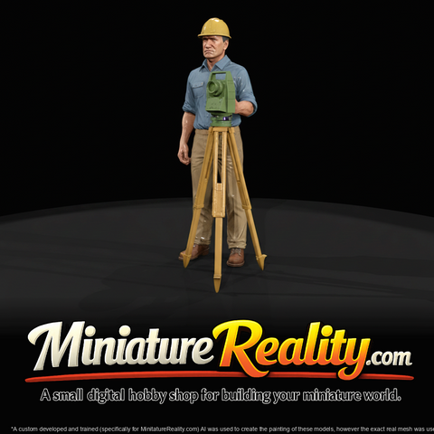 Construction Worker Figure (1960s) — 1960's Road Surveyor
