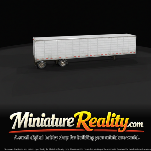 modern refrigerated semi-trailer / reefer (2010s) — corrugated box body, long-haul refrigerated transport