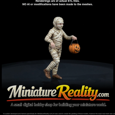 Trick-or-Treater Figure (1960s) — 1960's Trick Or Treaters Child In Mummys Costume