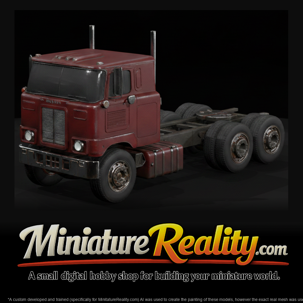 1962 Mack F700 Tractor Truck miniature, three-quarter view