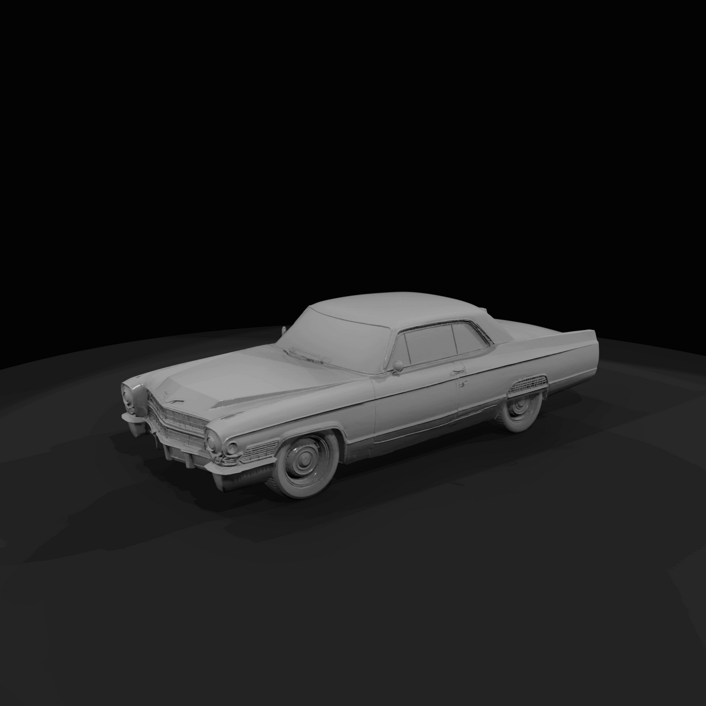 1965 Cadillac de Ville coupe (1960s) — post-tailfin American luxury hardtop