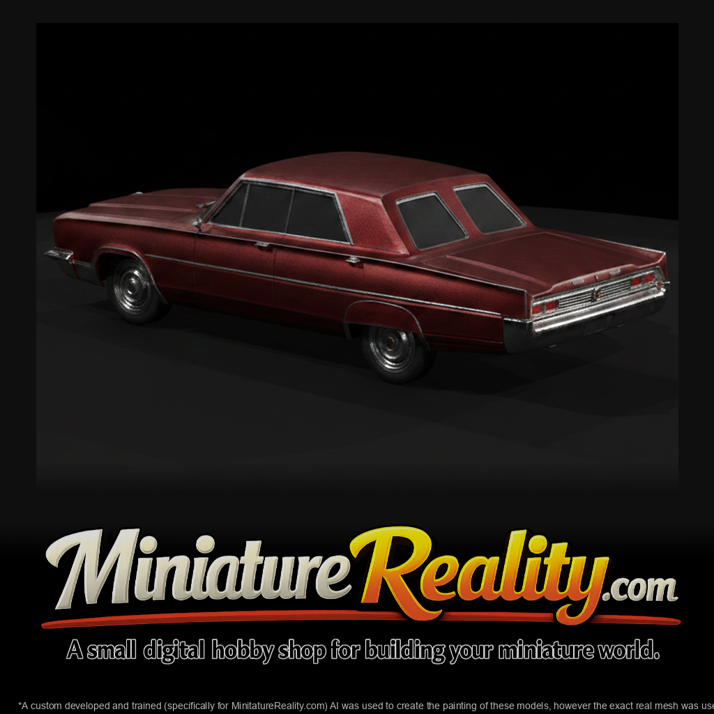 1966 Chrysler New Yorker miniature, three-quarter view