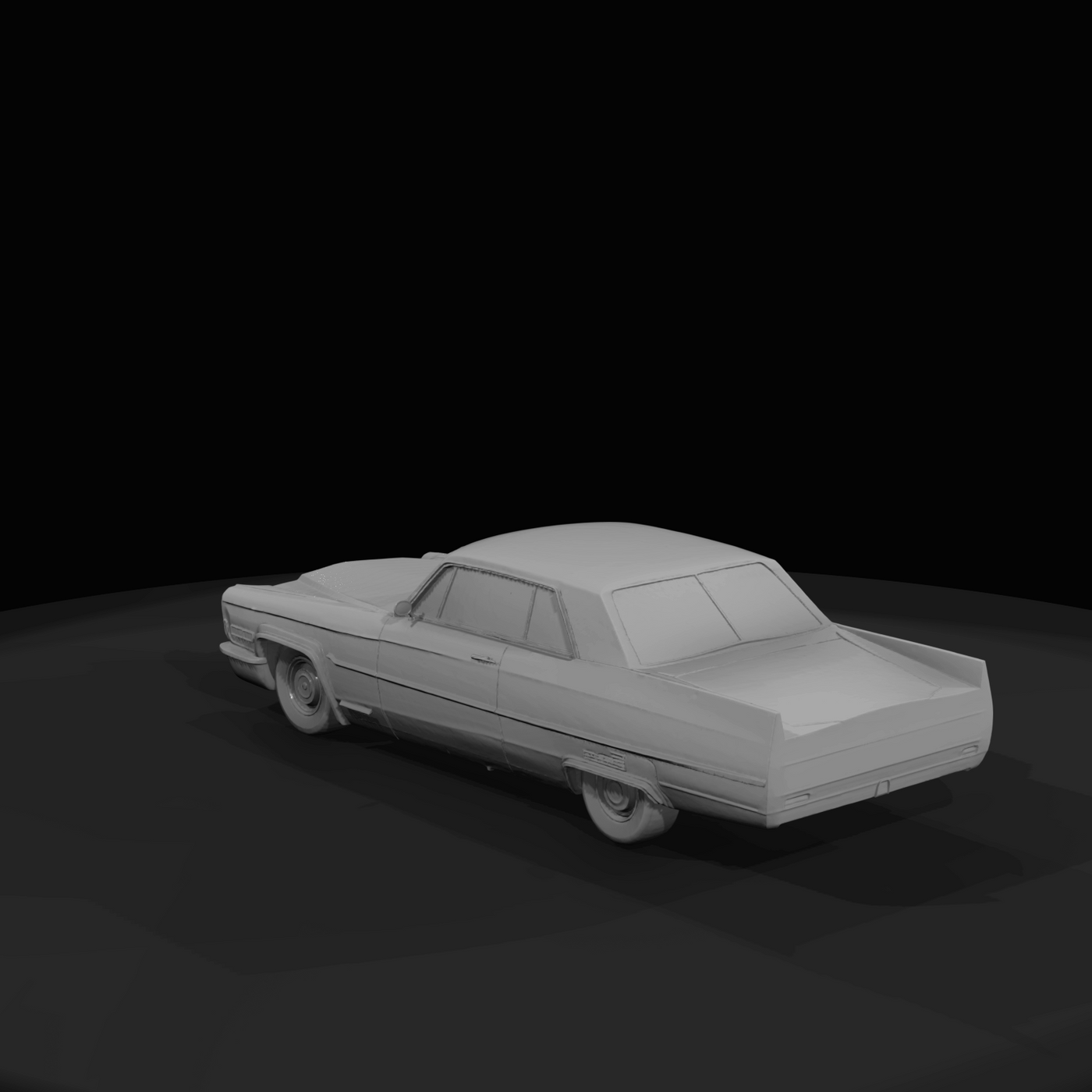 1966 Cadillac Coupe de Ville (1960s) — American prestige hardtop, fin-era transition