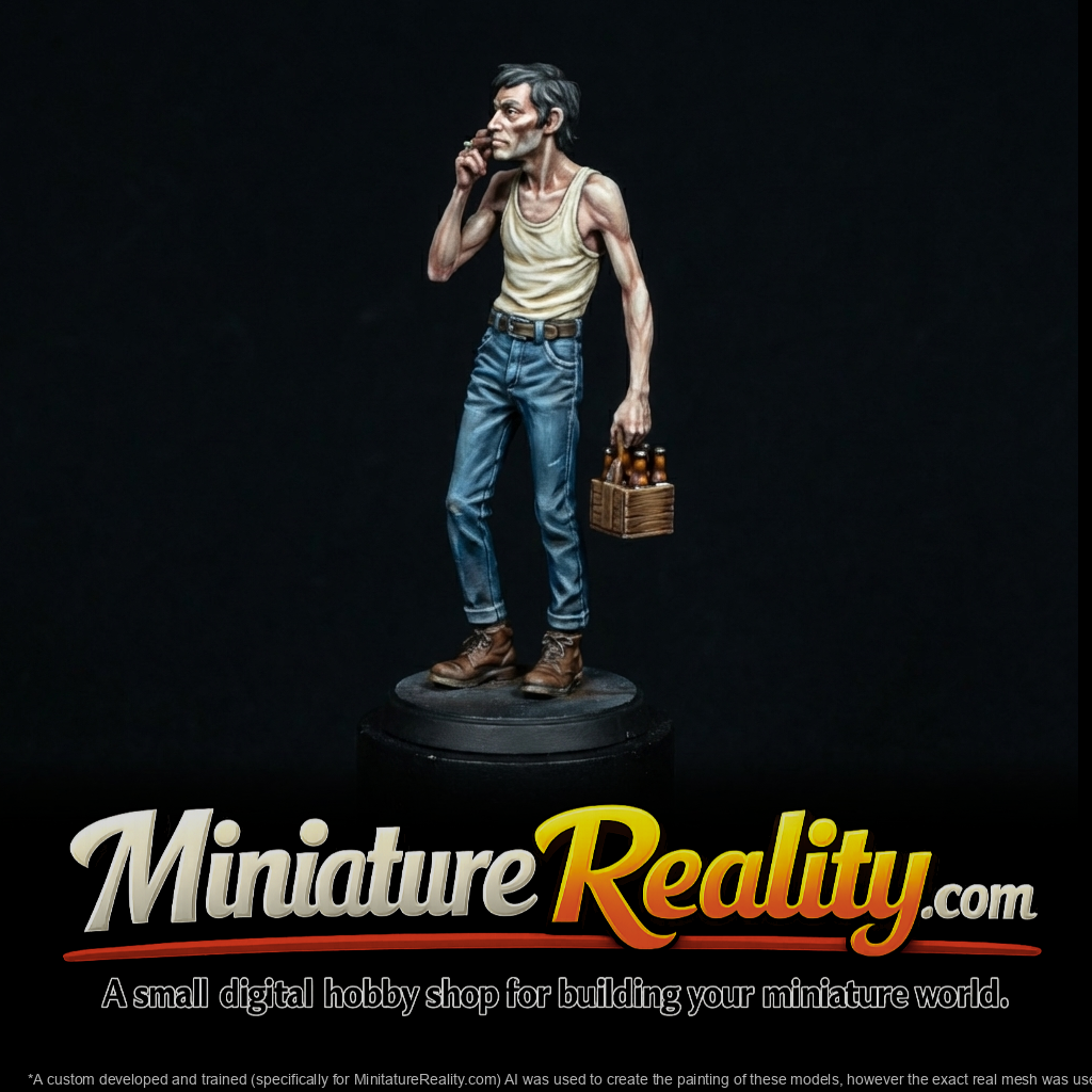 Southern American Male Figure (1970) — Smoking Holding Beers
