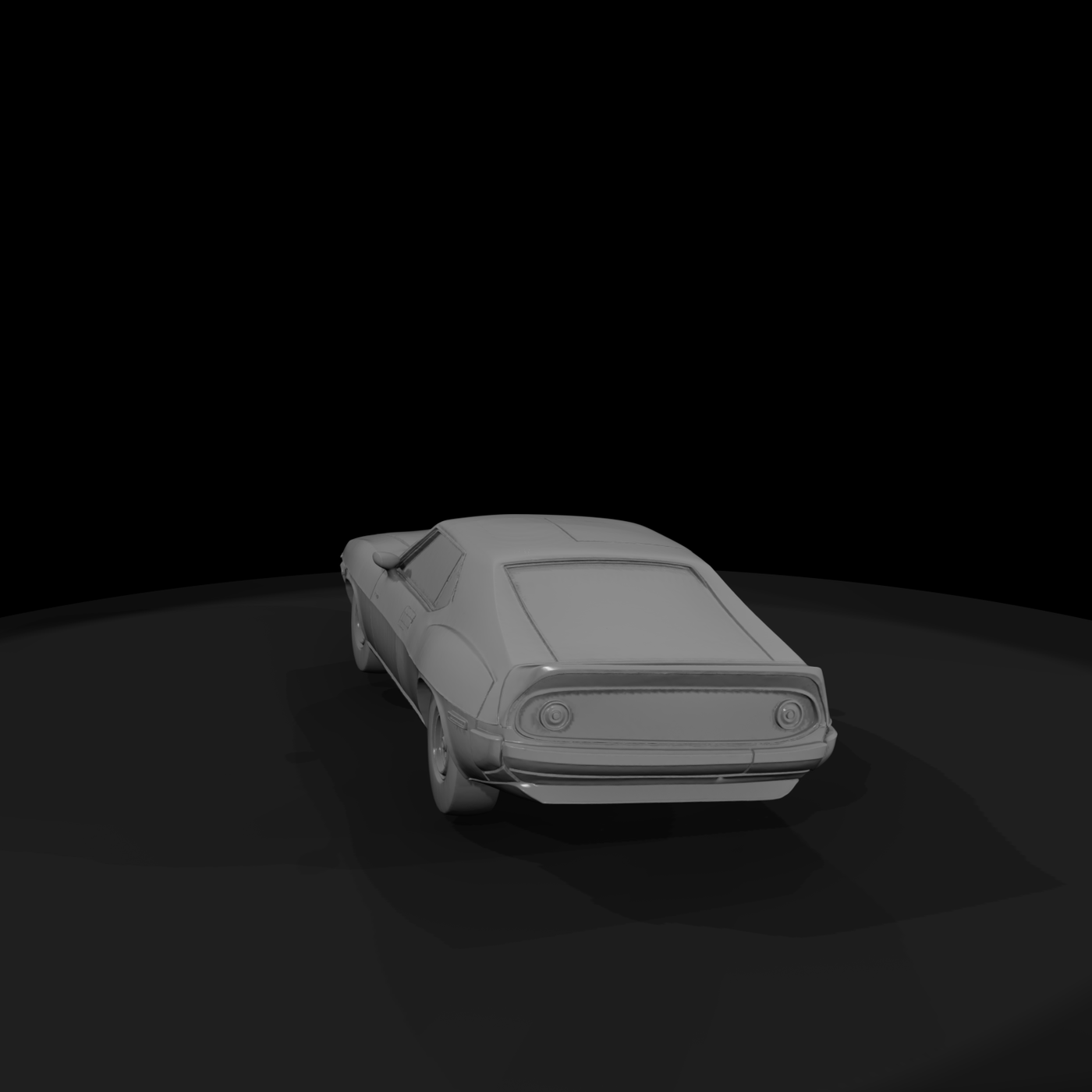1970s American Muscle Coupe for Dioramas & Layouts
