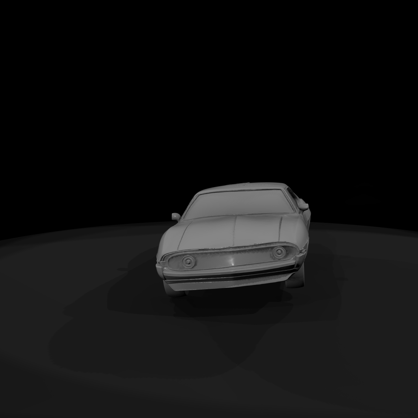1970s American Muscle Coupe for Dioramas & Layouts