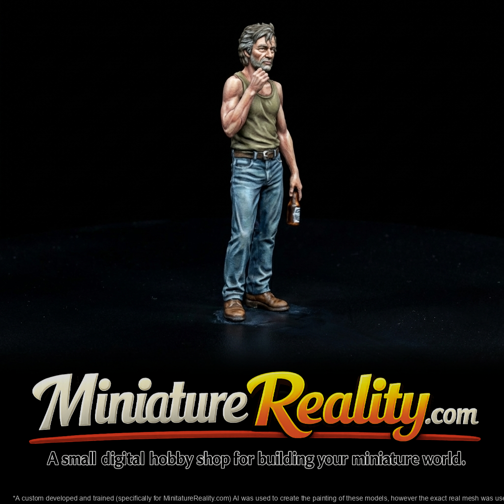 Southern American Male Figure (1970s) — Tank Top Holding A Beer