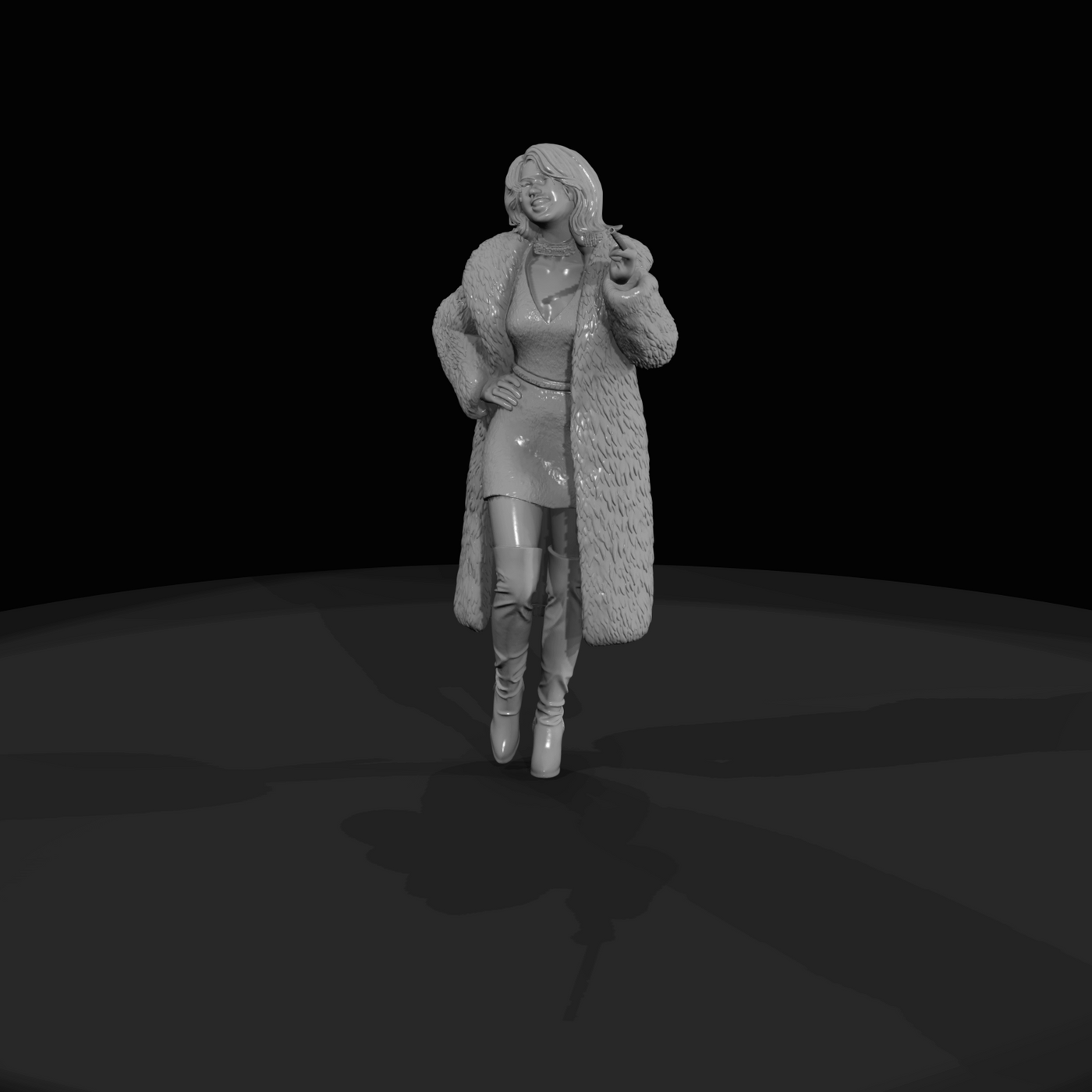 1970s Urban Character Figure (1970s) — June
