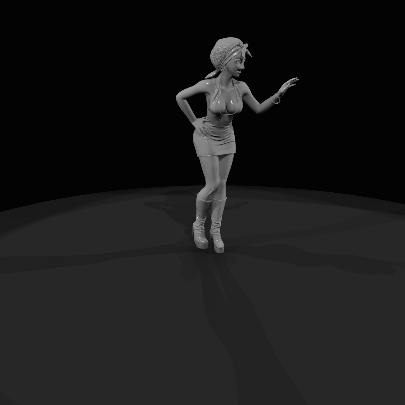 1970s Urban Character Figure (1970s) — Roxie
