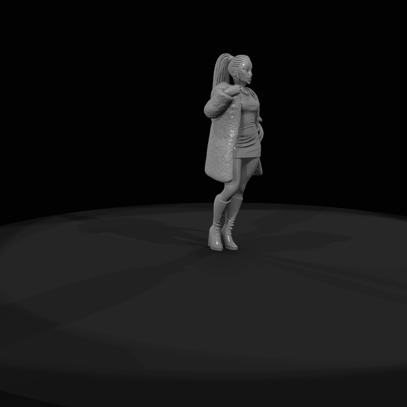 1970s Urban Character Figure (1970s) — Tanya
