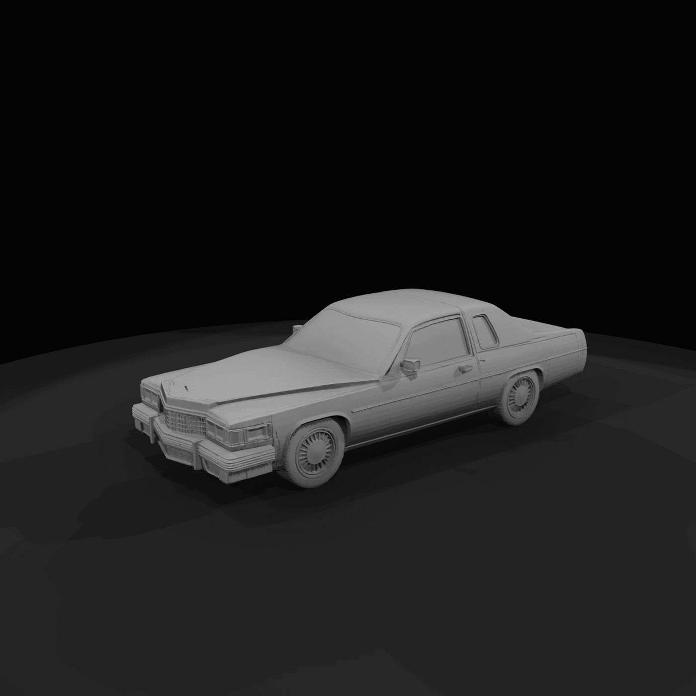 1977 Cadillac de Ville coupe (1970s) — downsized era American luxury, two-door
