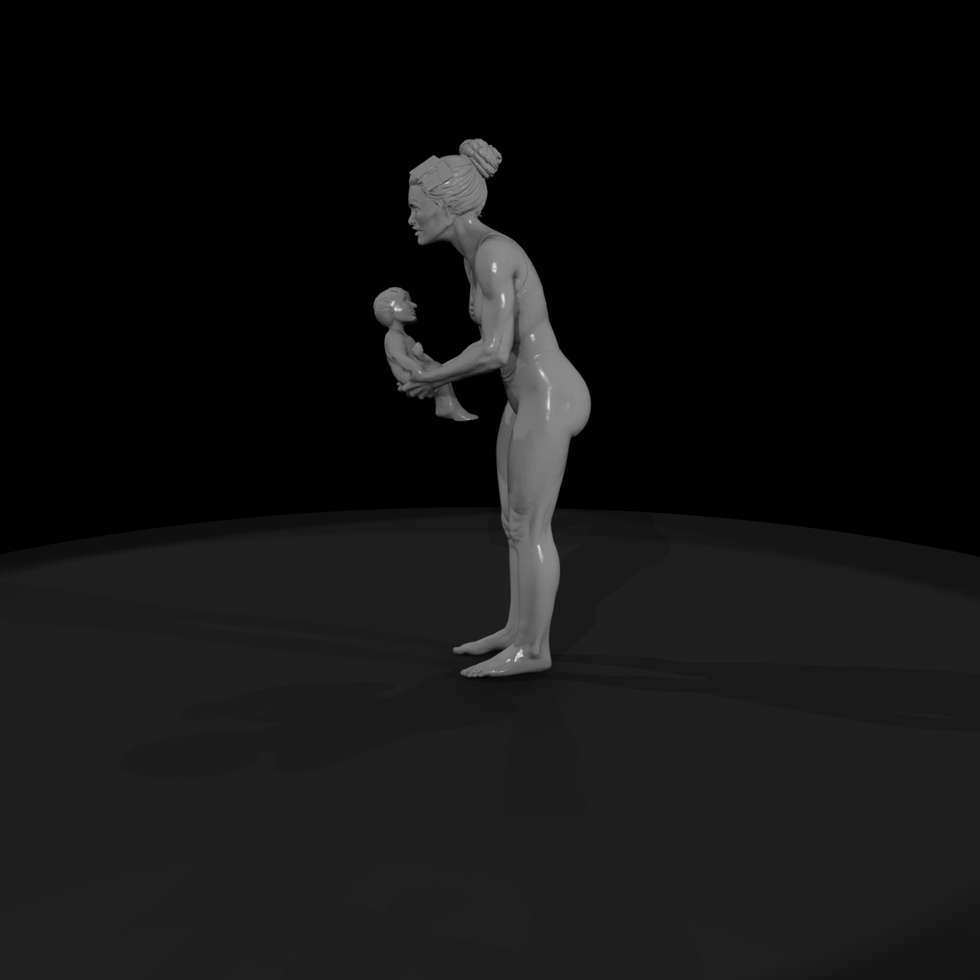 1980s Beach Swimmer — Female Miniature