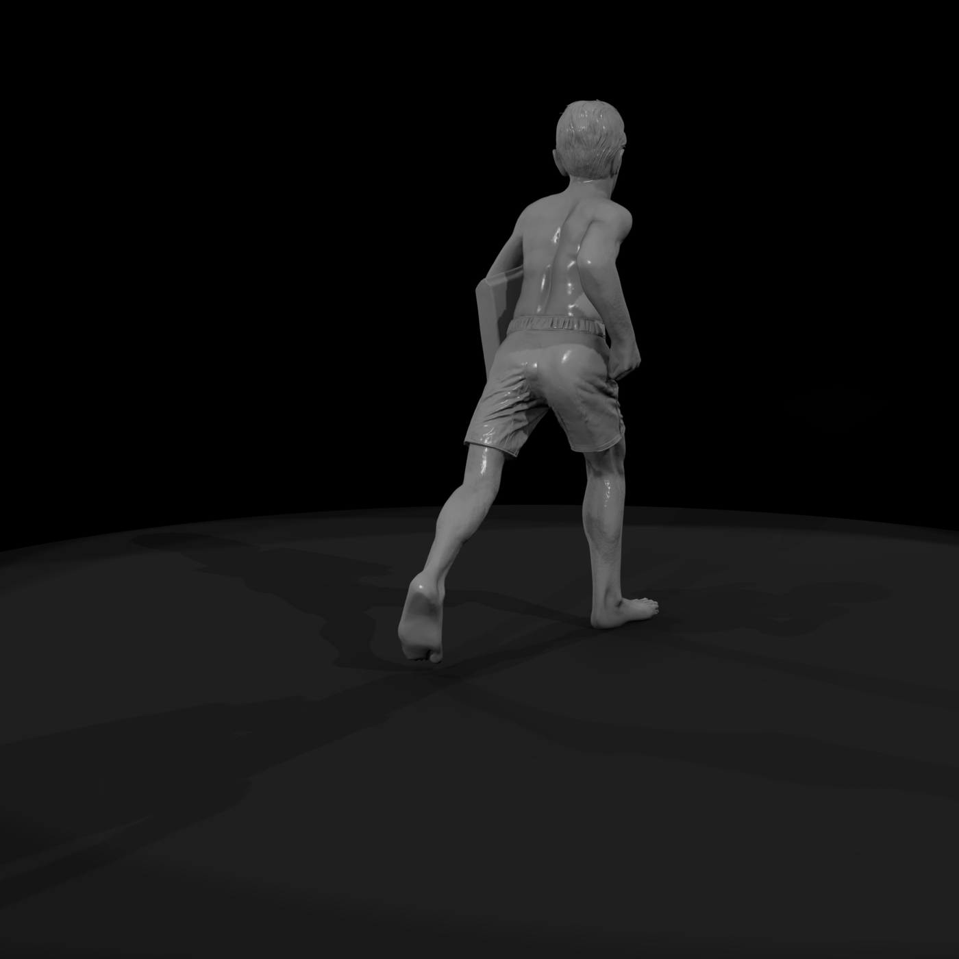 1980s Beach Swimmer — Teen Male Figure (3D Printable)
