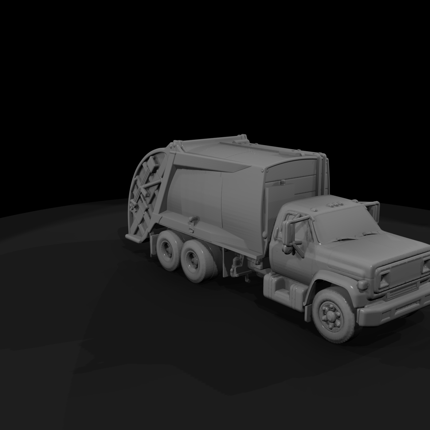 1980s small garbage truck