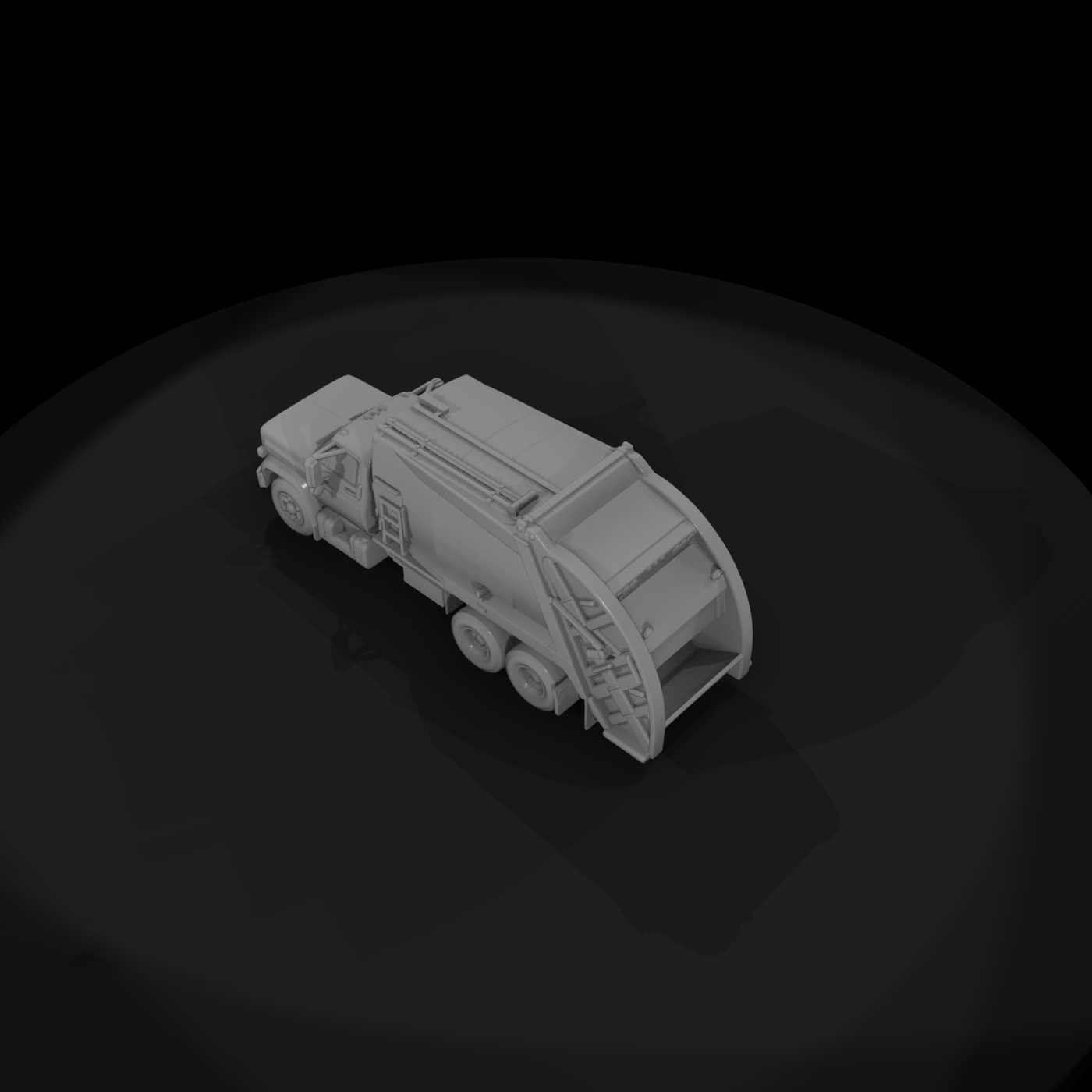1980s small garbage truck