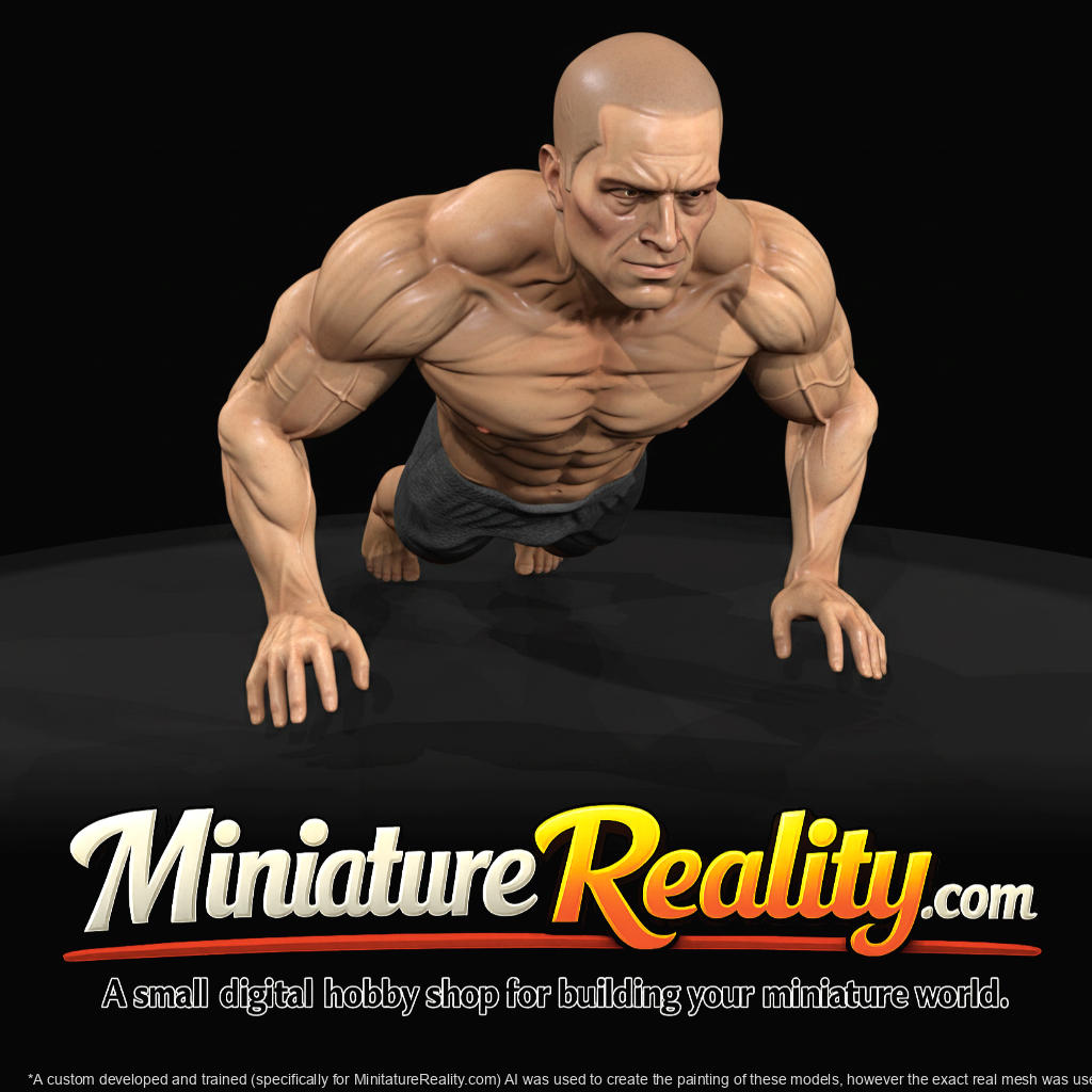 Miami Beach Character Figure (1980s) — Buff Muscle