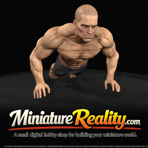 Miami Beach Character Figure (1980s) — Buff Muscle