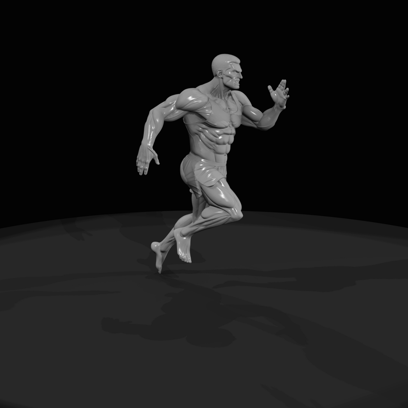 Miami Beach Character Figure (1980s) — Buff Muscle