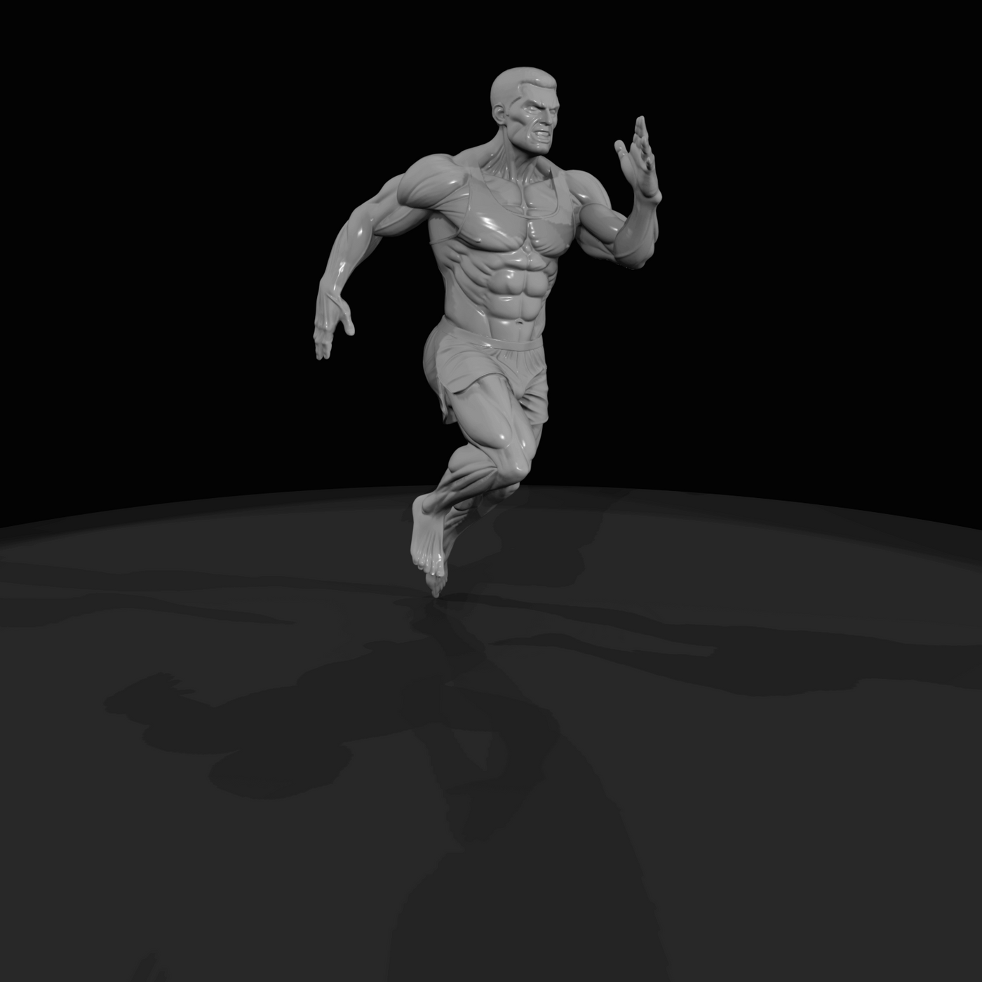Miami Beach Character Figure (1980s) — Buff Muscle