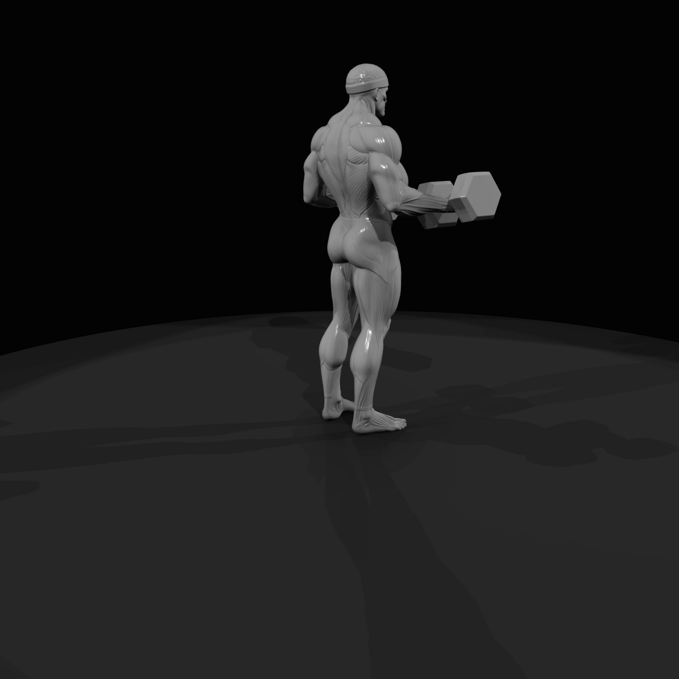 Miami Beach Character Figure (1980s) — Buff Muscle