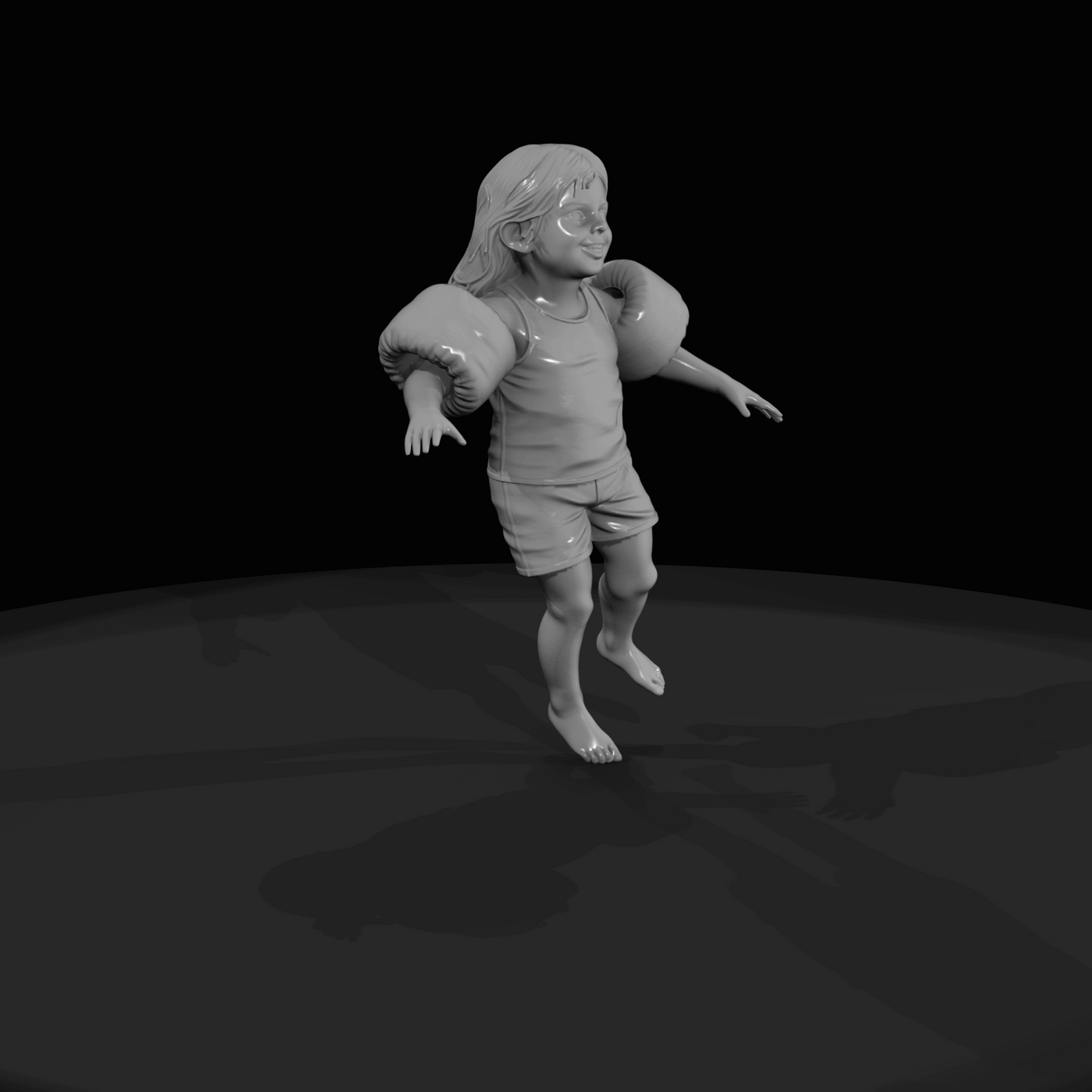 Miami Beach Character Figure (1980s) — Child In