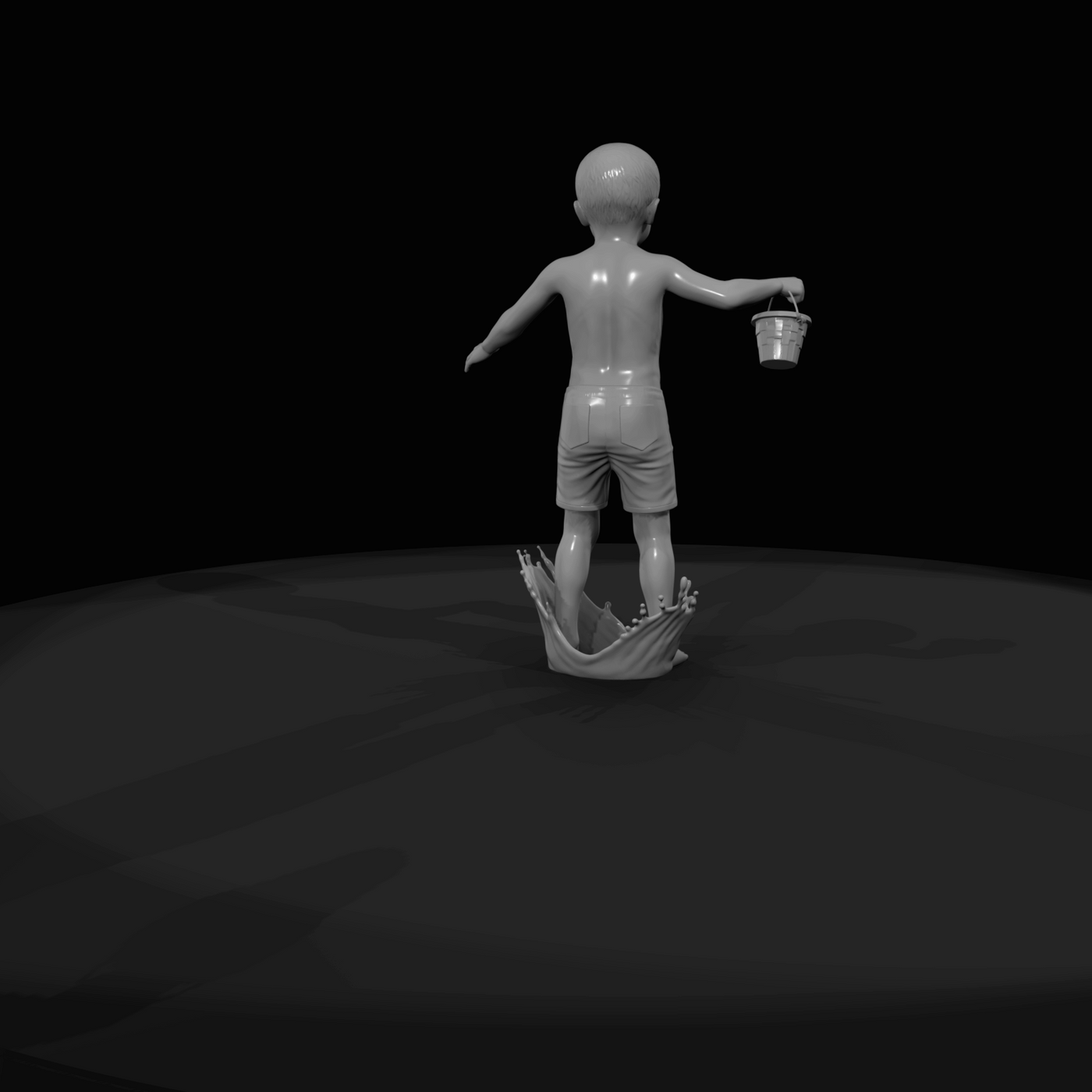 Miami Beach Character Figure (1980s) — Child Playing