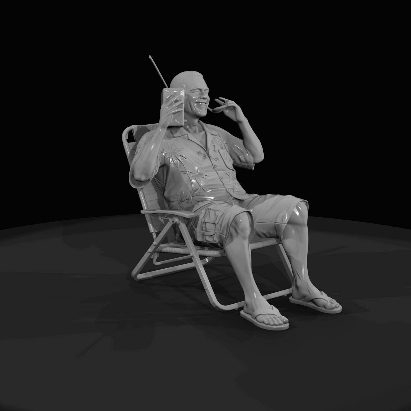 Miami Beach Character Figure (1980s) — Cuban Man