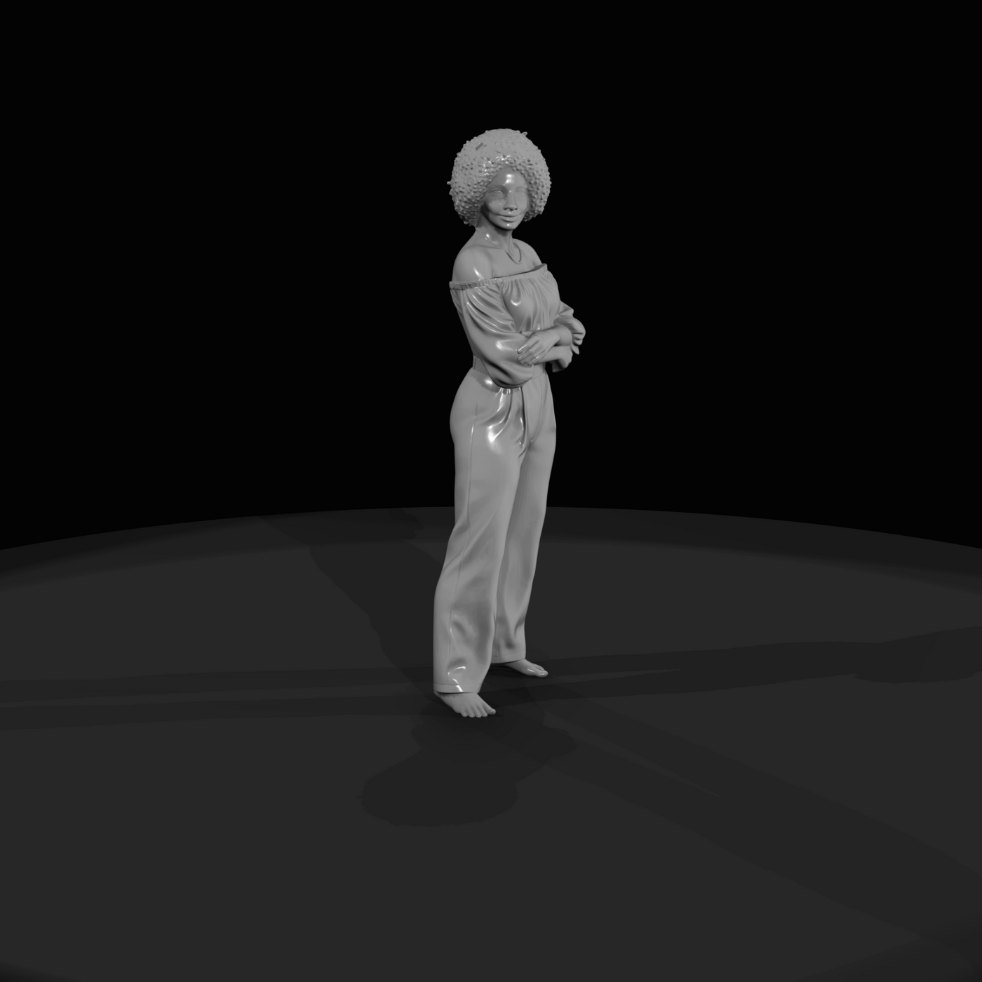 Miami Beach Character Figure (1980s) — cuban woman