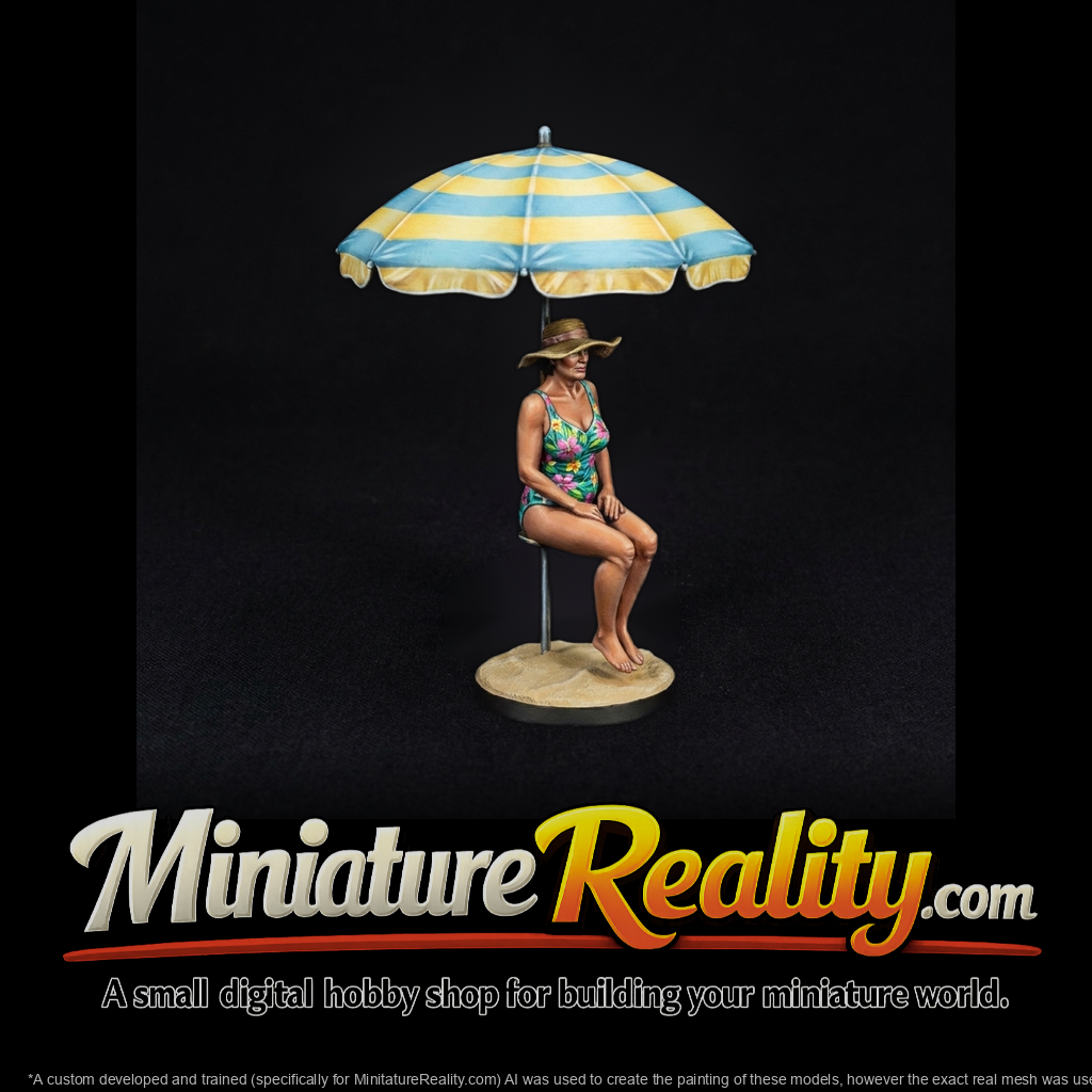 1980s Miami Beach Woman Figure